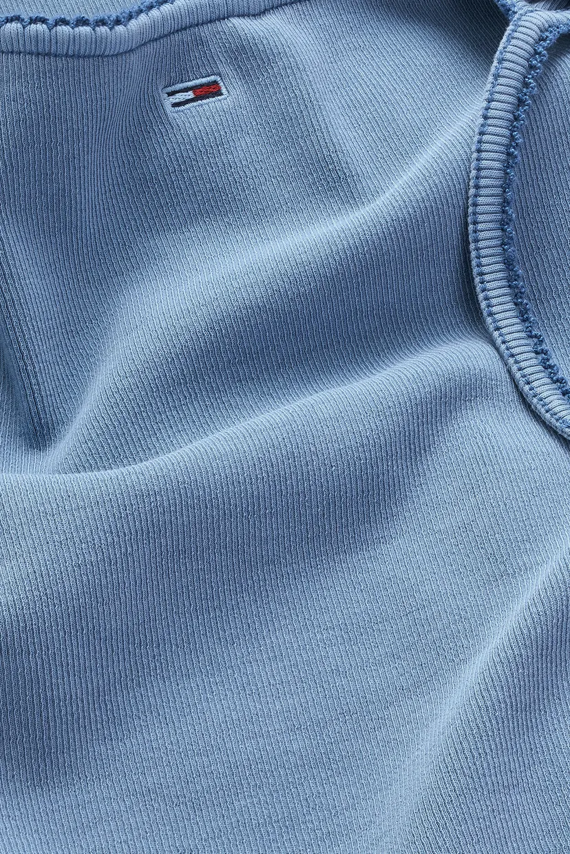 Жіночий синій топ TJW SLIM GMD RIB STRAP TOP 5