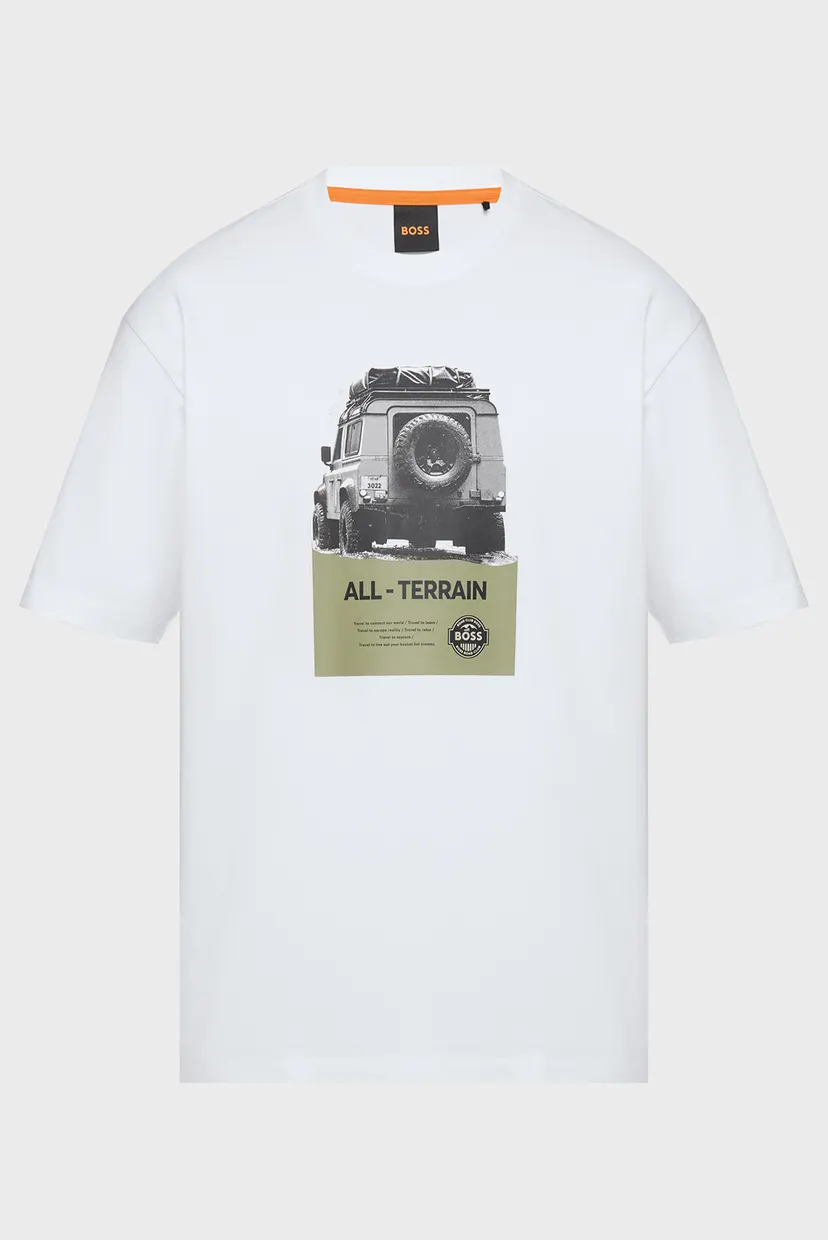 Чоловіча біла футболка Te_Wagon 5