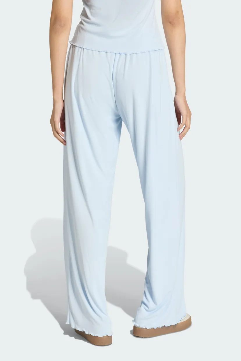 Женские голубые спортивные брюки ESSENTIALS SCALLOPED EDGE 3