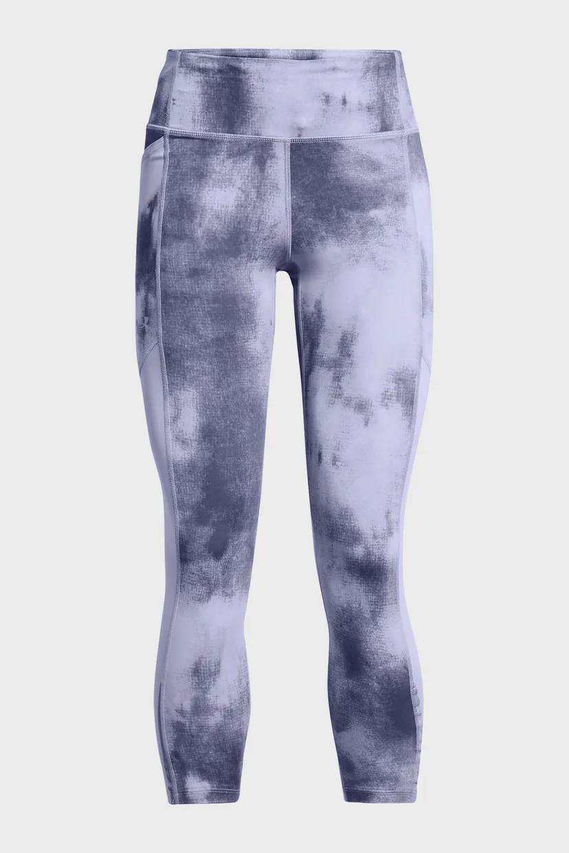 Женские сиреневые тайтсы UA Fly Fast Ankle Print Tgt 5