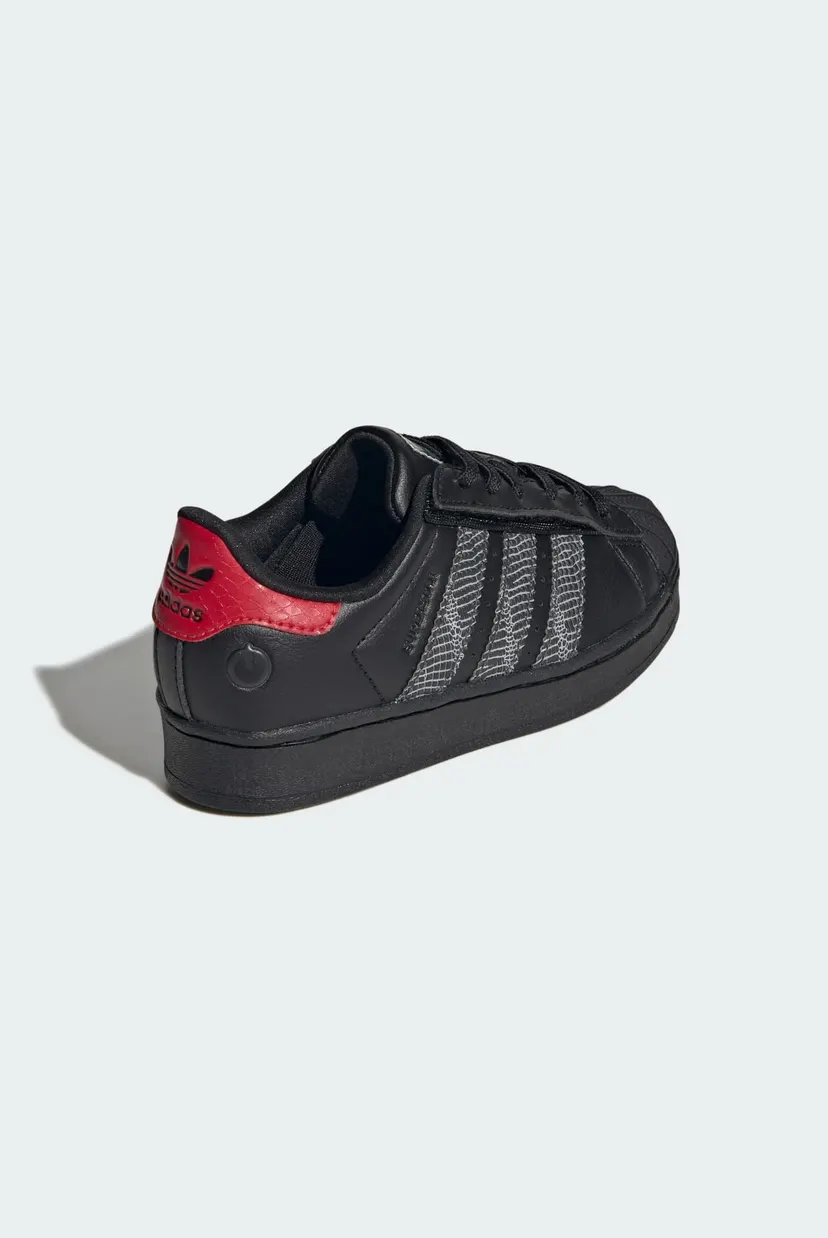 Дитячі чорні снікерси SUPERSTAR LED LIGHTS COMFORT CLOSURE ELASTIC LACE 5