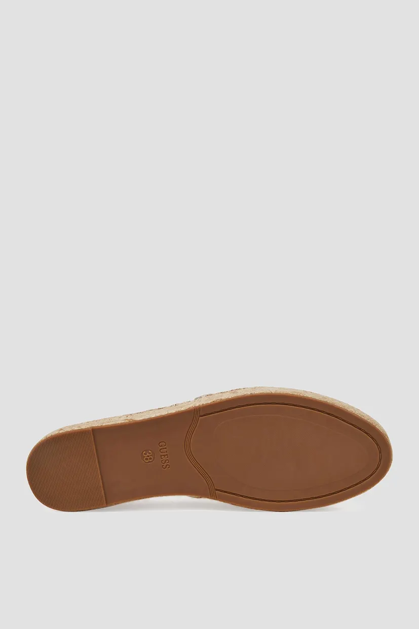 Жіночі бежеві еспадрилі з візерунком 6
