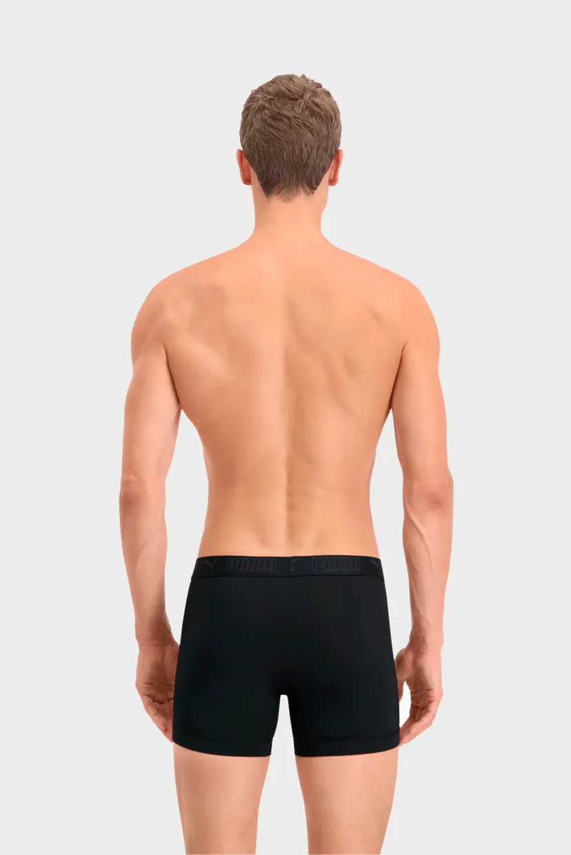Чоловічі чорні боксери (2 шт) PUMA Sport Men’‎s Microfiber Boxers 2 Pack 4