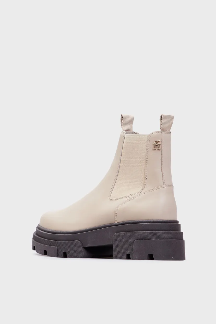 Жіночі бежеві челсі COMBAT LEATHER LOW CHELSEA 4