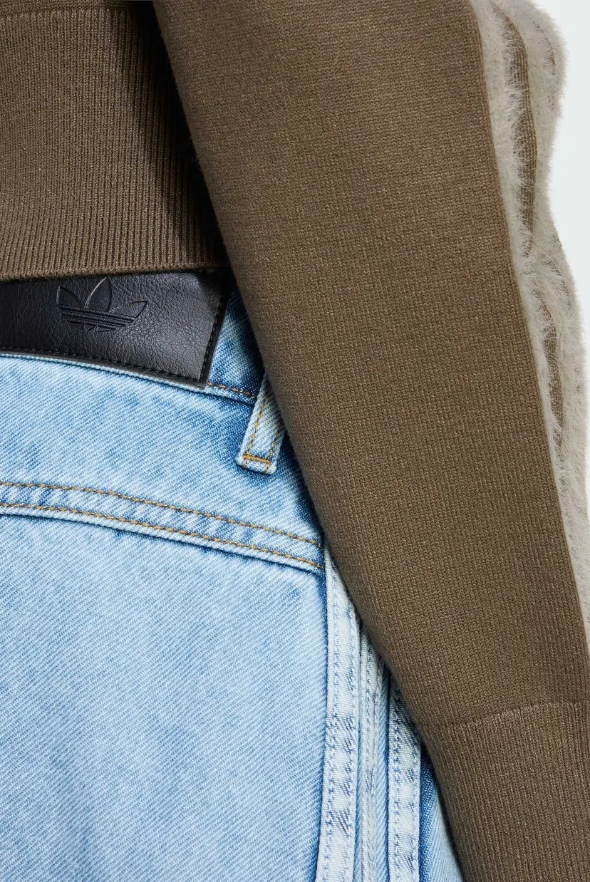 Жіноча блакитна джинсова спідниця MID RISE DENIM 5