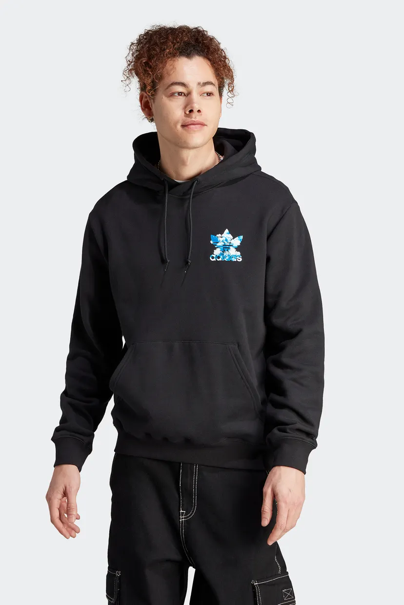 Чоловіче чорне худі Graphics Cloudy Trefoil adidas II8168 — MD-Fashion