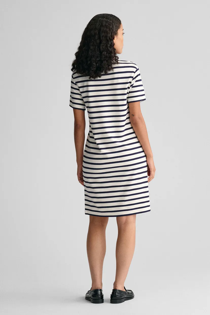 Женское белое платье в полоску STRIPED SS 3