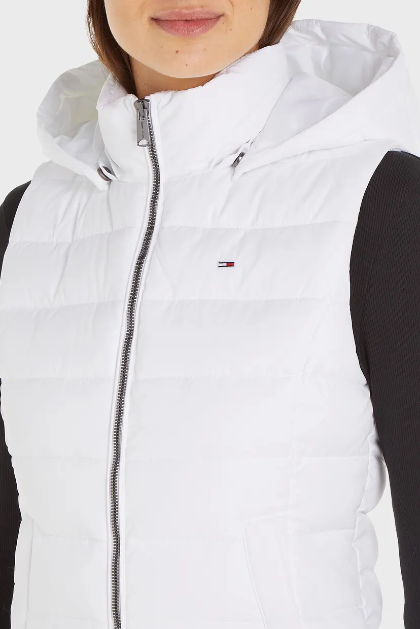 Жіночий білий жилет TJW BASIC HOODED VEST 3