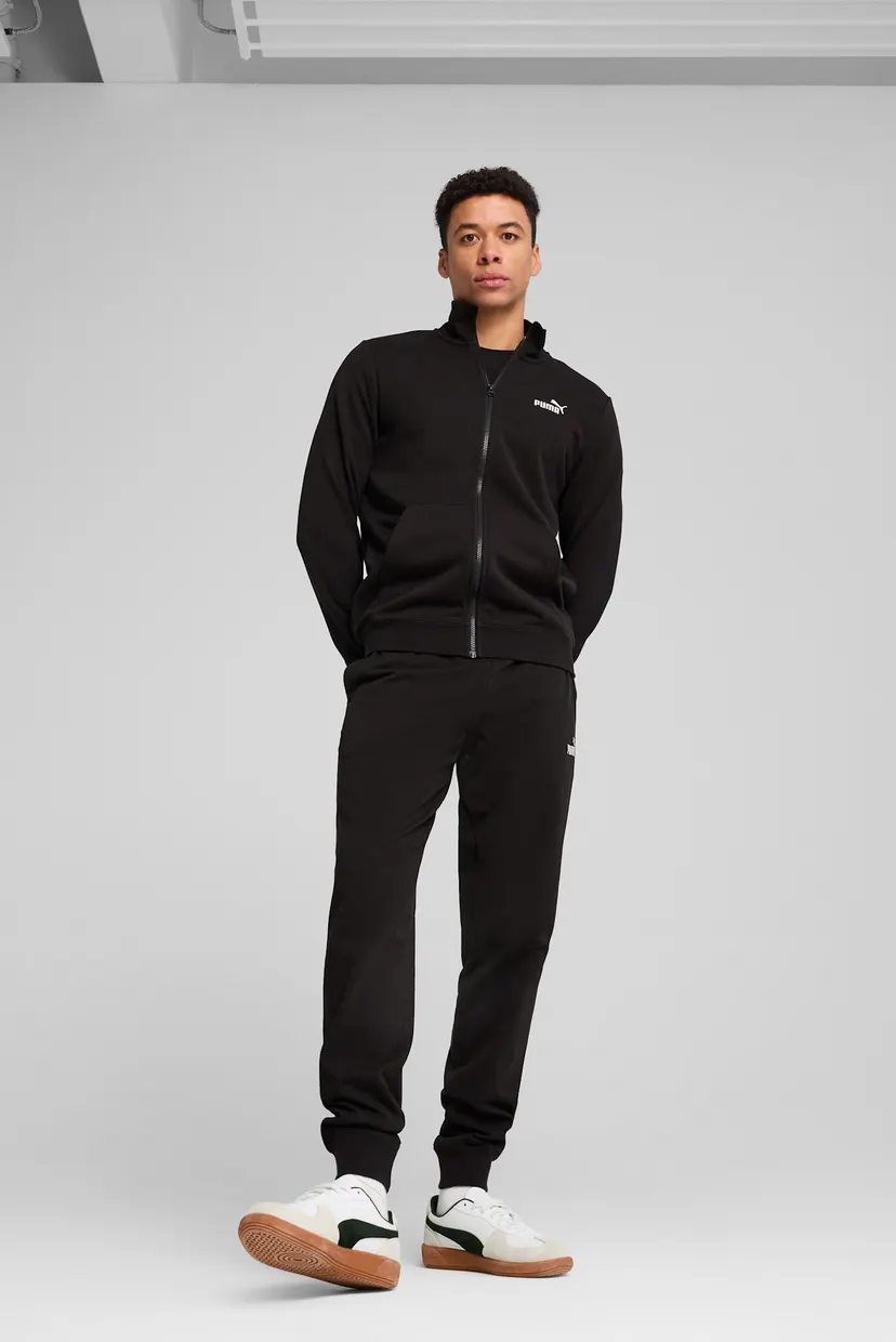 Мужская черная спортивная кофта Essentials No. 1 Logo Track Jacket