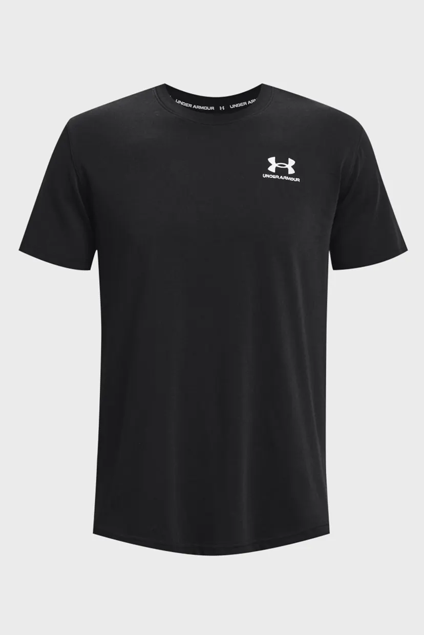 Мужская черная футболка UA LOGO EMB HEAVYWEIGHT 5