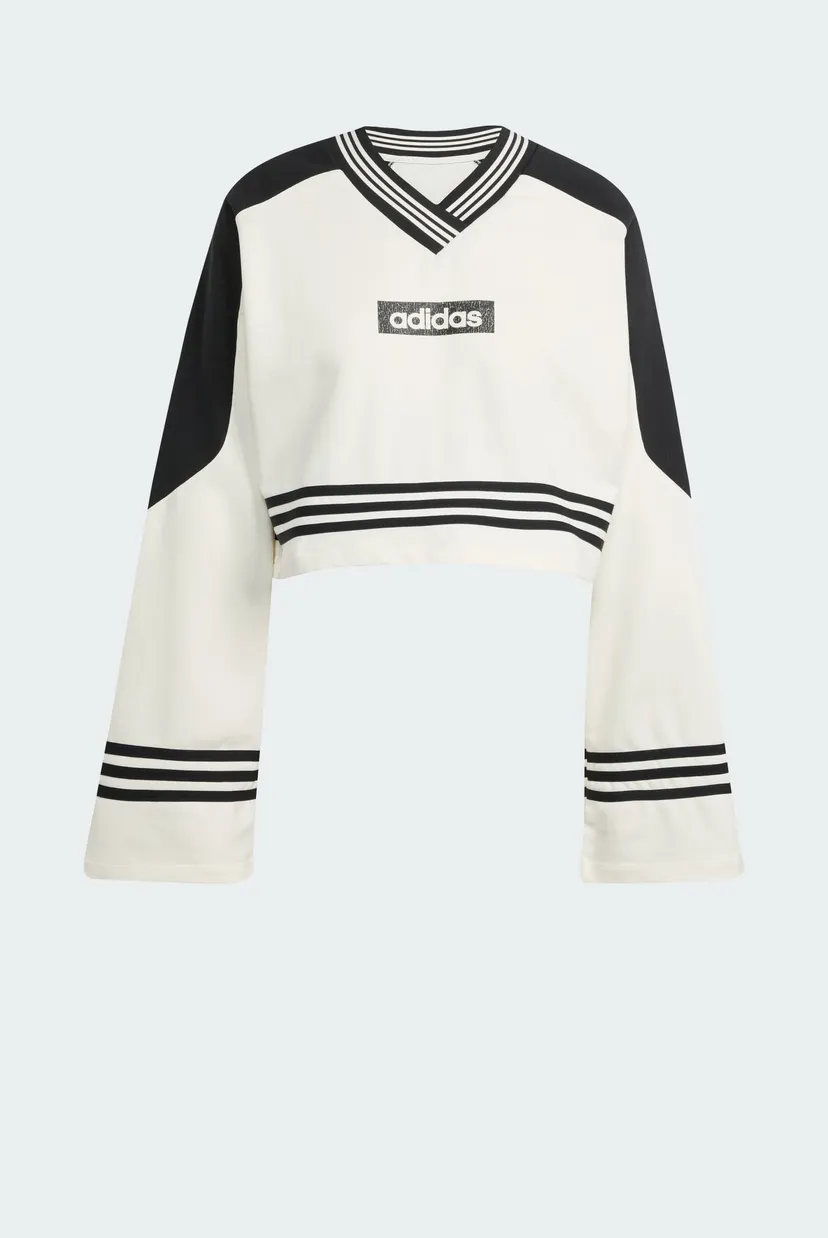 Женский белый свитшот Blocking Crewneck 6