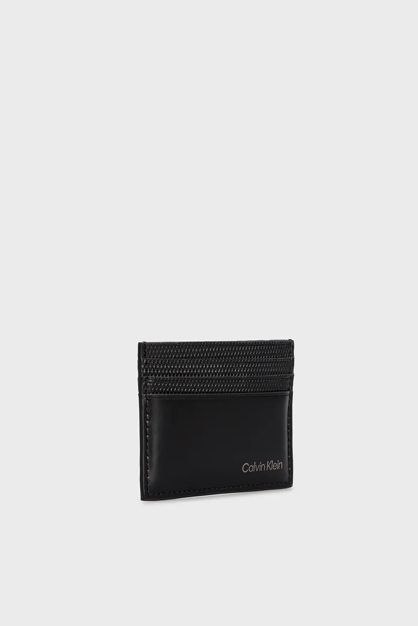 Мужской черный кожаный кардхолдер CK REMOTE CARDHOLDER 6CC 3