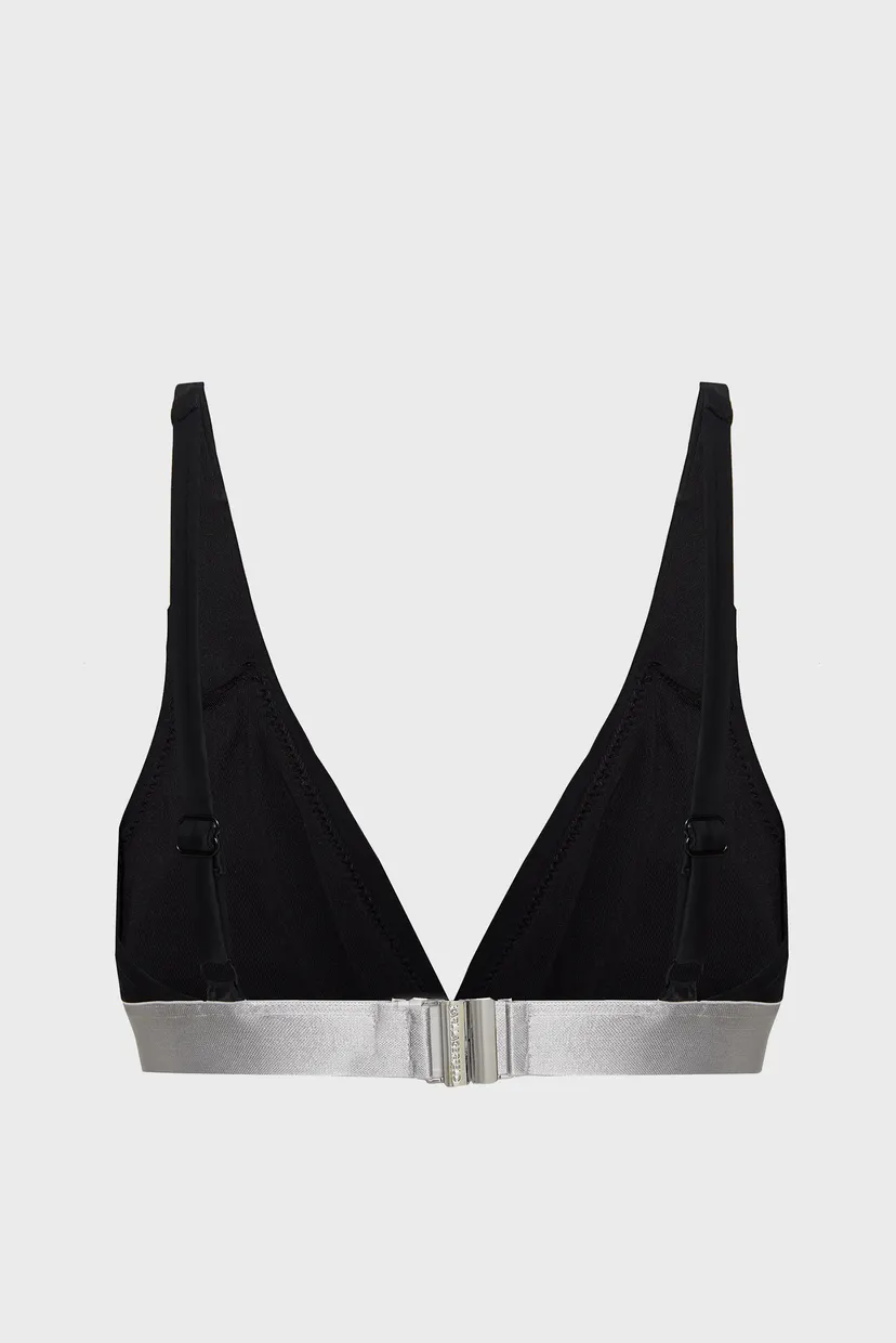 Женский черный лиф от купальника LOGO TRIANGLE TOP W/ ELASTIC 5