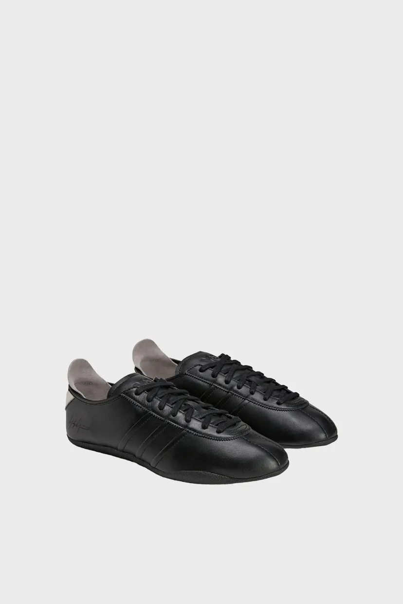 Черные кожаные кроссовки Y-3 TOKYO 4