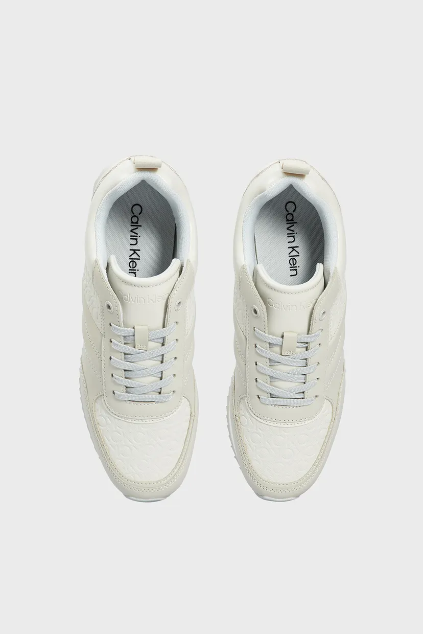 Женские серые кожаные кроссовки RUNNER LACE UP 4