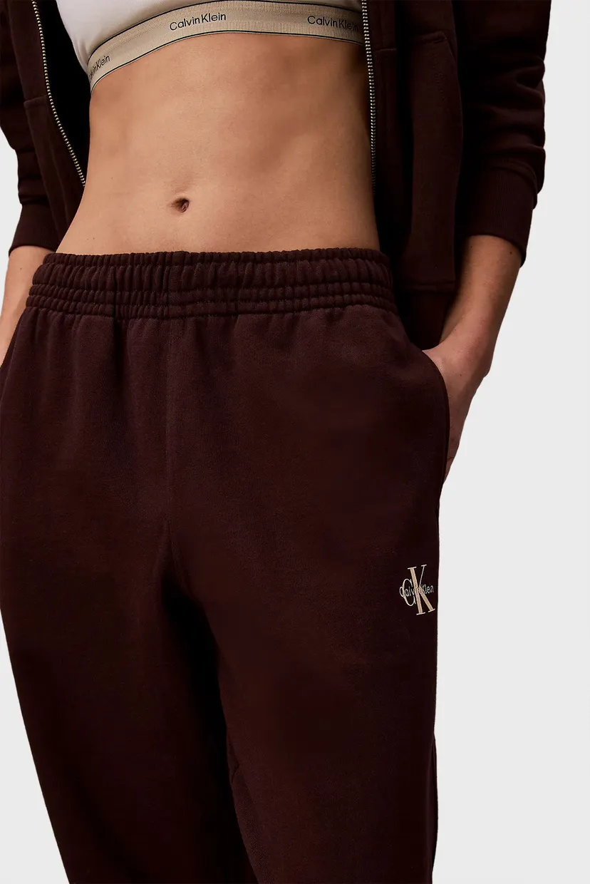 Женские темно-коричневые спортивные брюки MONOLOGO FRENCH TERRY JOGGER 5