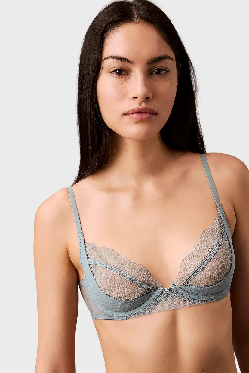 Жіночий блакитний бюстгальтер UNLINED PLUNGE 4