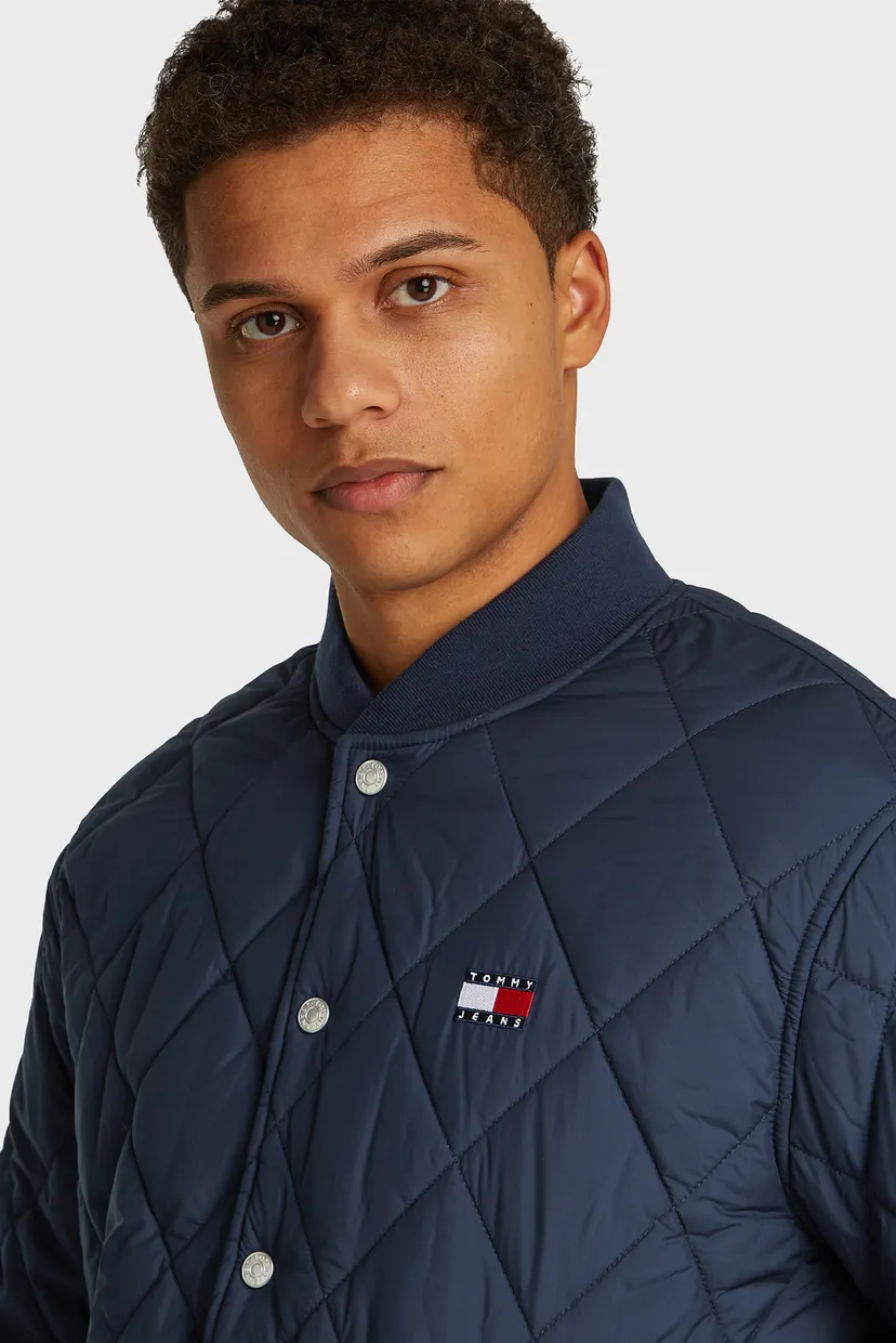 Мужской темно-синий бомбер TJM QUILTED BOMBER 4