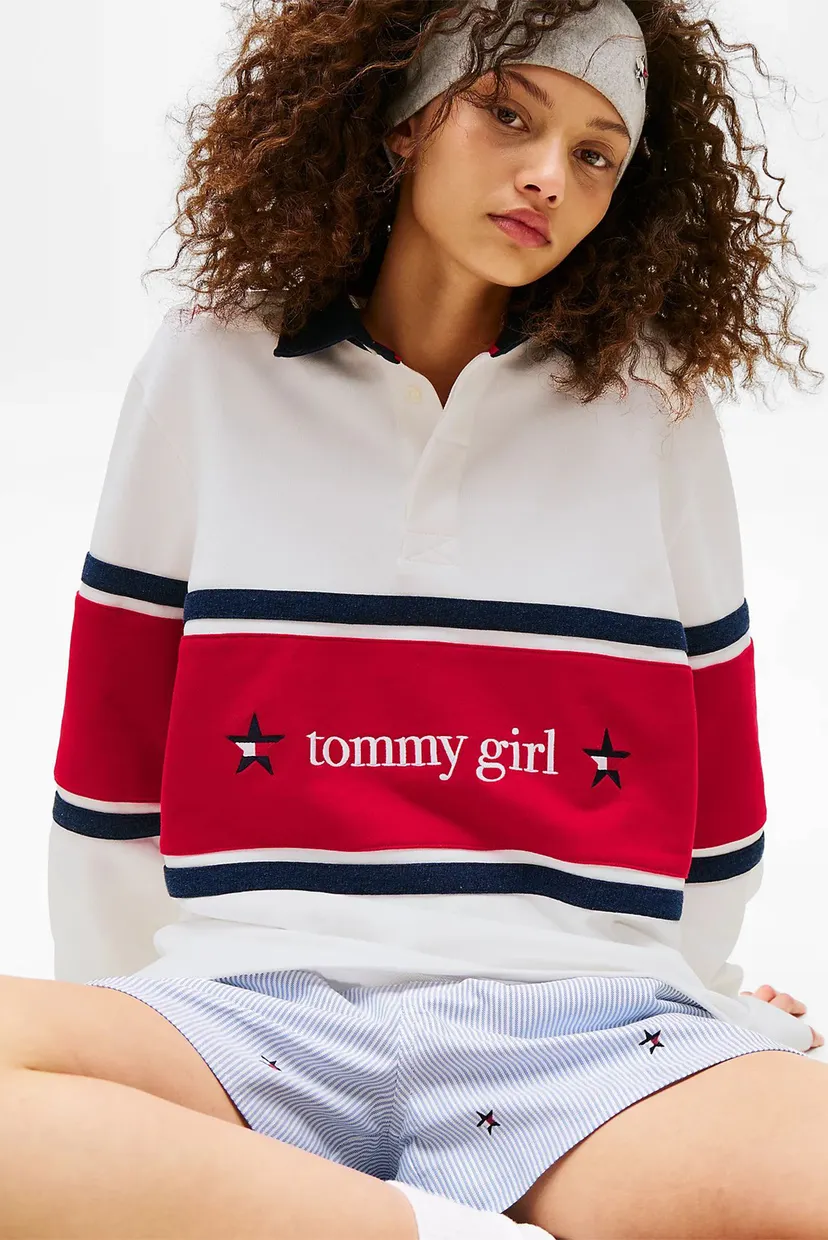 Женская белая спортивная кофта TOMMY GIRL 5