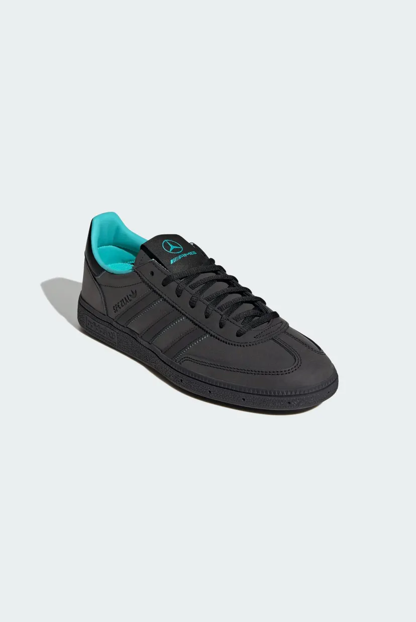Мужские черные кожаные сникерсы HANDBALL SPEZIAL MERCEDES 4