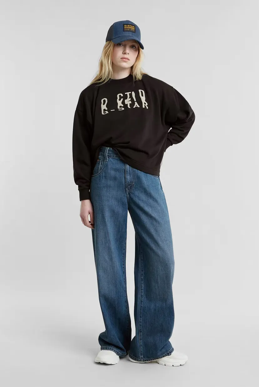 Жіночий чорний світшот Chroma gr loose sw wmn 6