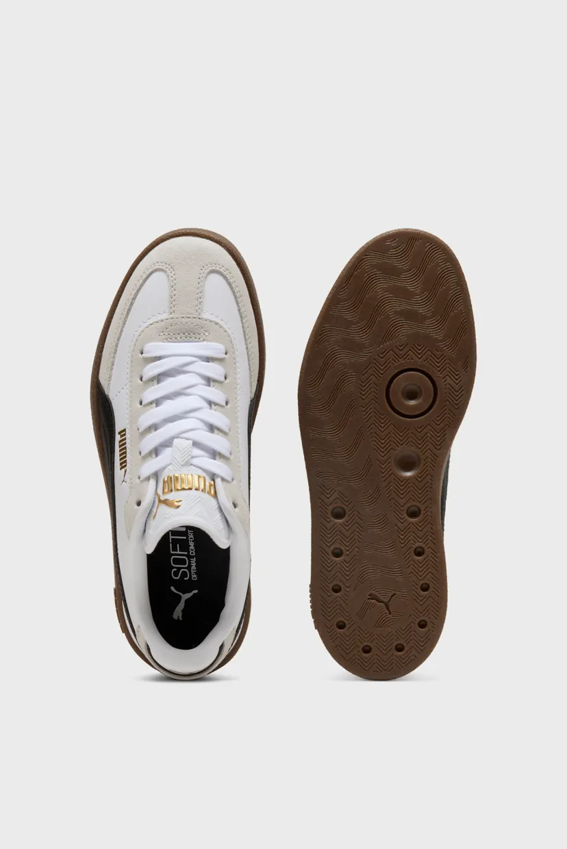 Детские белые кожаные сникерсы Club II Era Sneakers Youth 4
