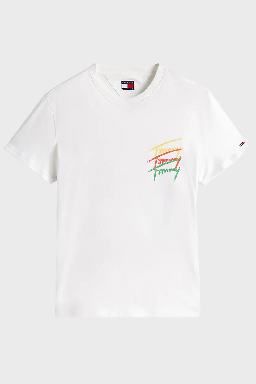 Чоловіча біла футболка REG TWISTED SIGNTR TEE EXT 5