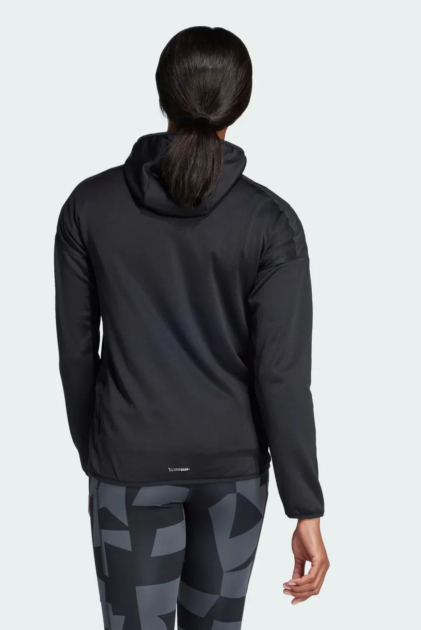 Женская черная ветровка Terrex Xperior Climawarm+ Wind Light Fleece Hooded 3