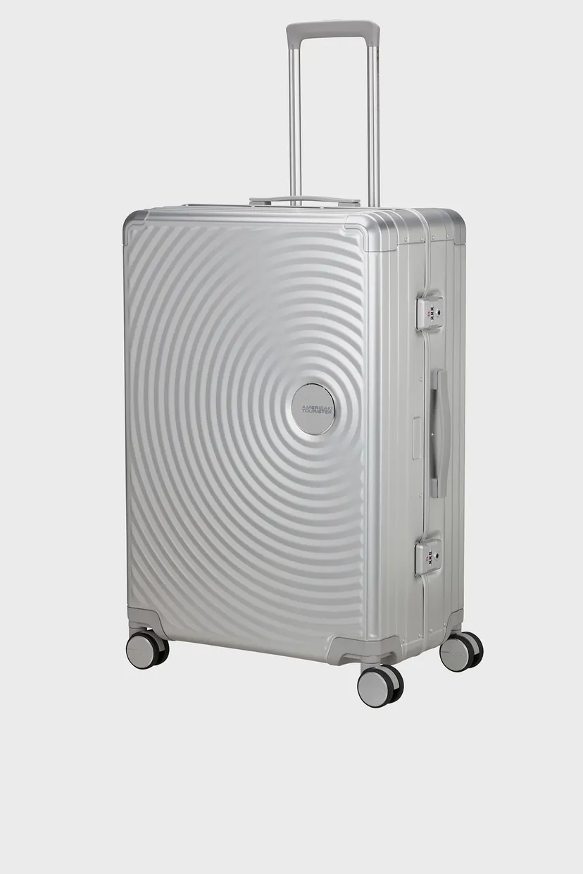 Срібляста валіза 77 см SOUNDBOX 6
