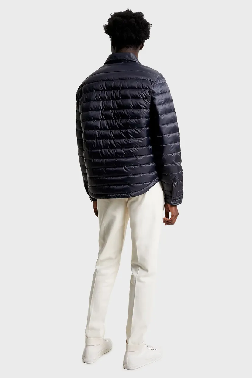 Мужская темно-синяя куртка PACKABLE RECYCLED SHIRT JACKET 3