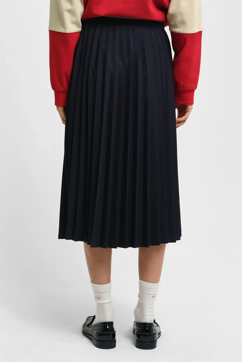 Жіноча темно-синя плісирована спідниця JERSEY PLEATED 4