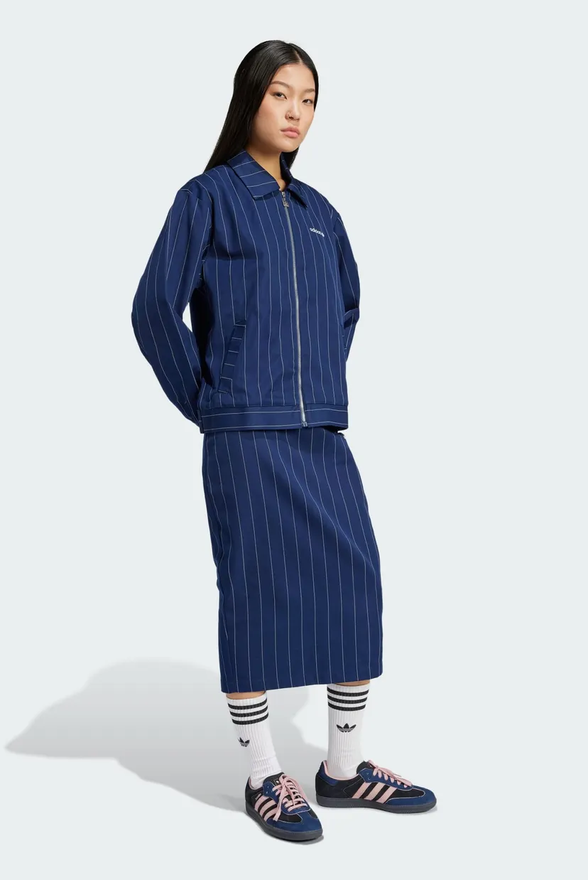 Жіноча темно-синя куртка у смужку Pinstripe Harrington adidas