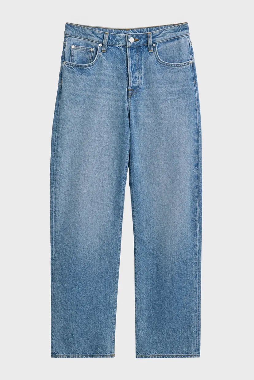 Жіночі блакитні джинси STRAIGHT RIGID JEANS 6