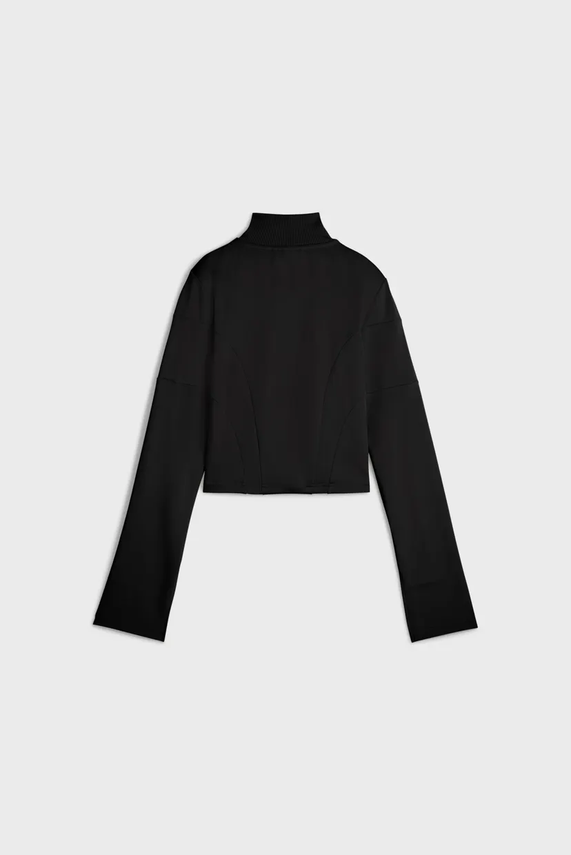 Женская черная спортивная кофта DARE TO Slim Cropped Track Jacket Women 7