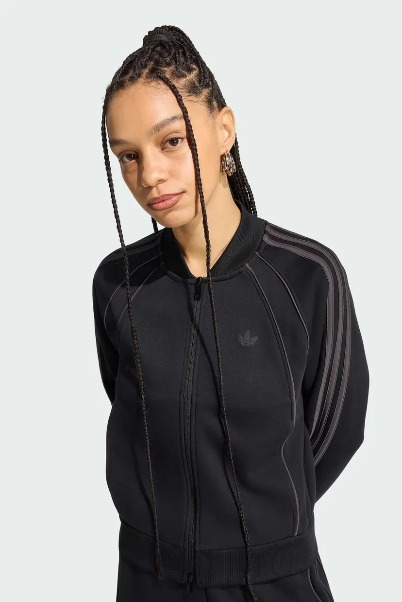 Женская черная спортивная кофта TRACK TOP 4