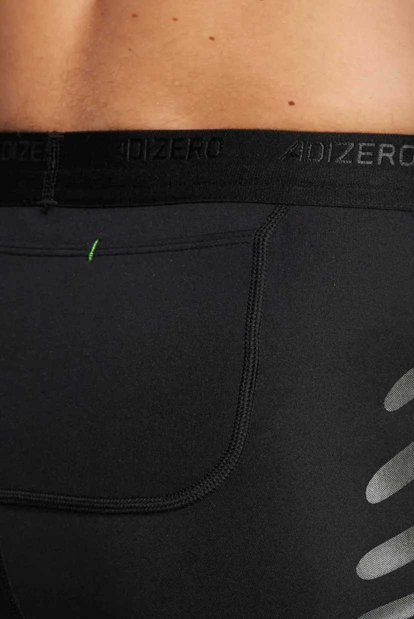 Чоловічі чорні велосипедки з візерунком Adizero Control Running 5