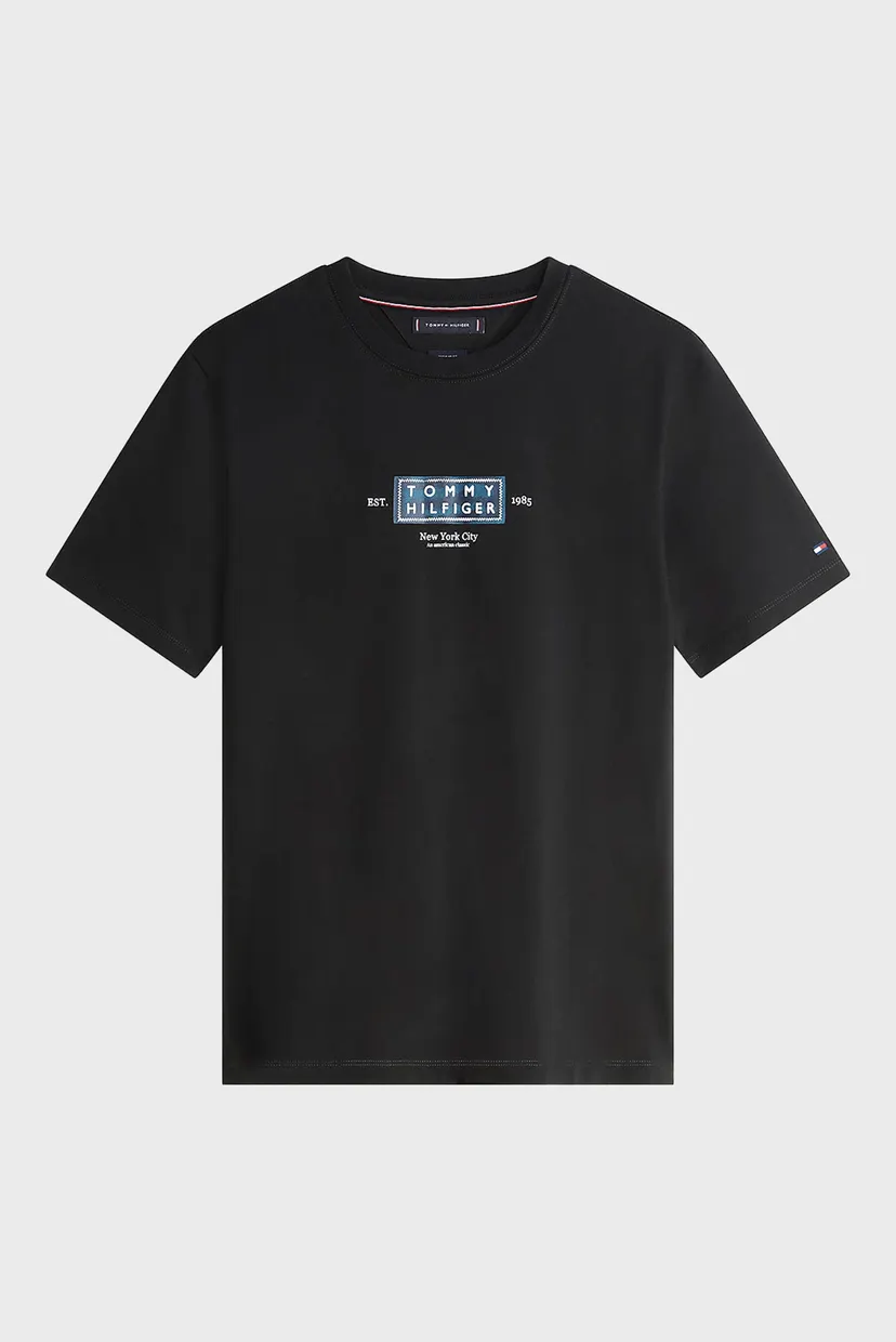 Мужская черная футболка HERITAGE LABEL 5