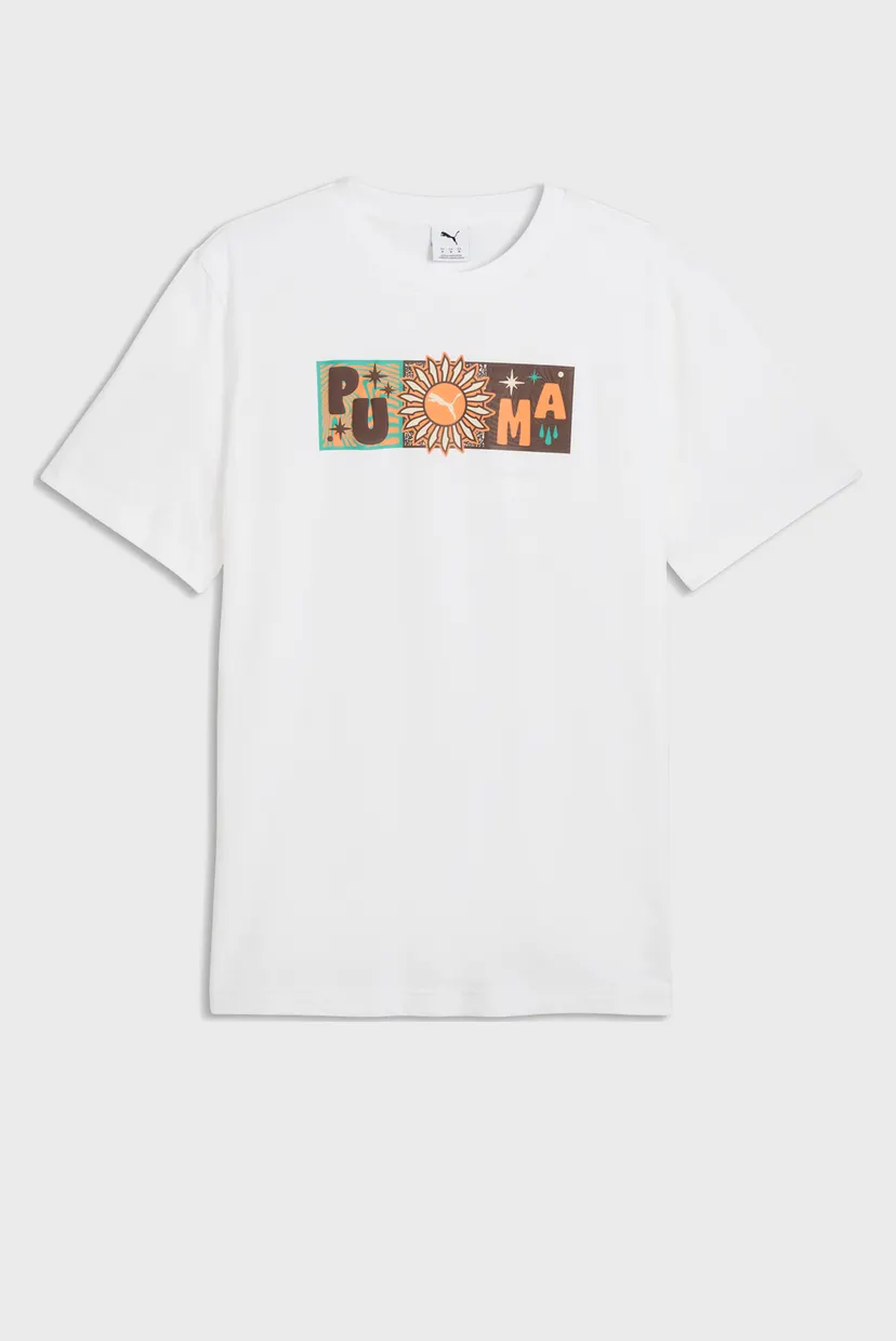 Мужская белая футболка Sunset Drive Graphic Tee Men 4