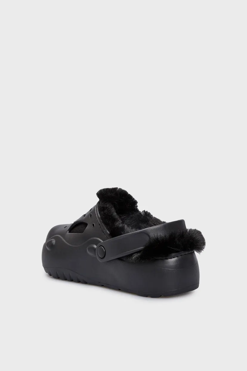 Женские черные клоги TJW FREEDOM MULE WARM LINING 5