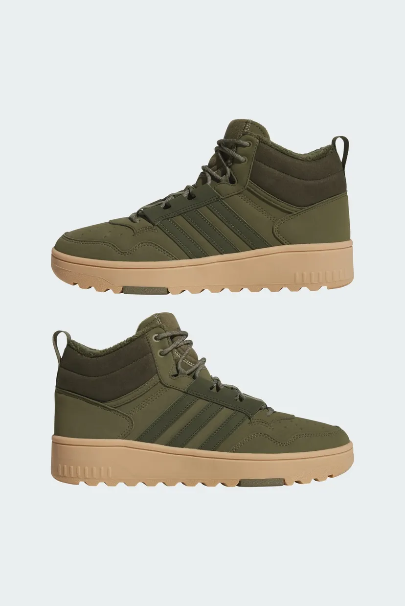 Оливковые кроссовки Hoops 4.0 Mid 7