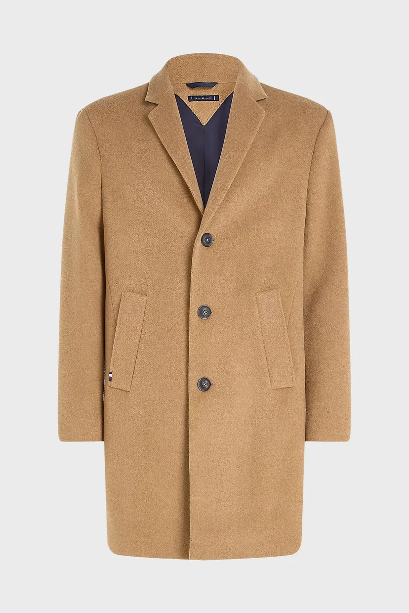 Мужское бежевое шерстяное пальто DC WOOL MIX COAT 4