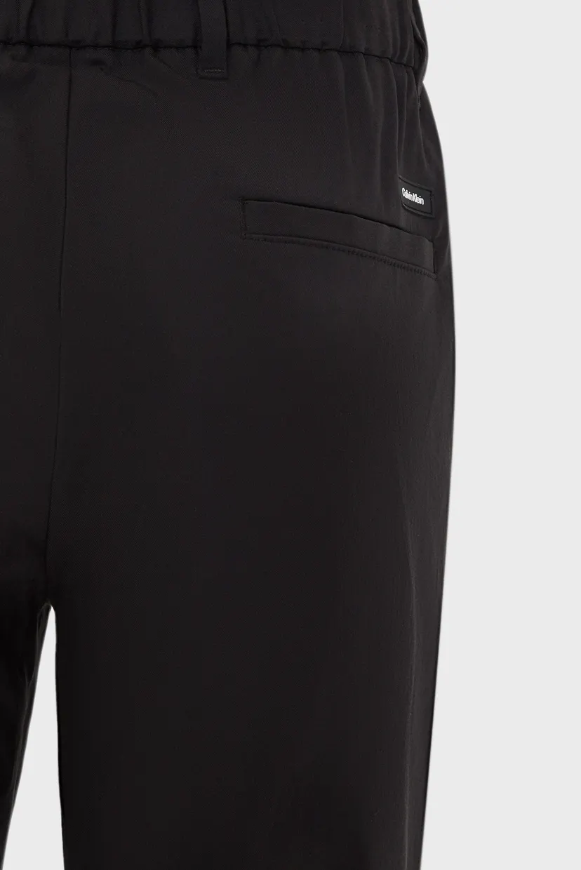 Чоловічі чорні брюки TECH COTTON STRETCH TAPERED PANT 3