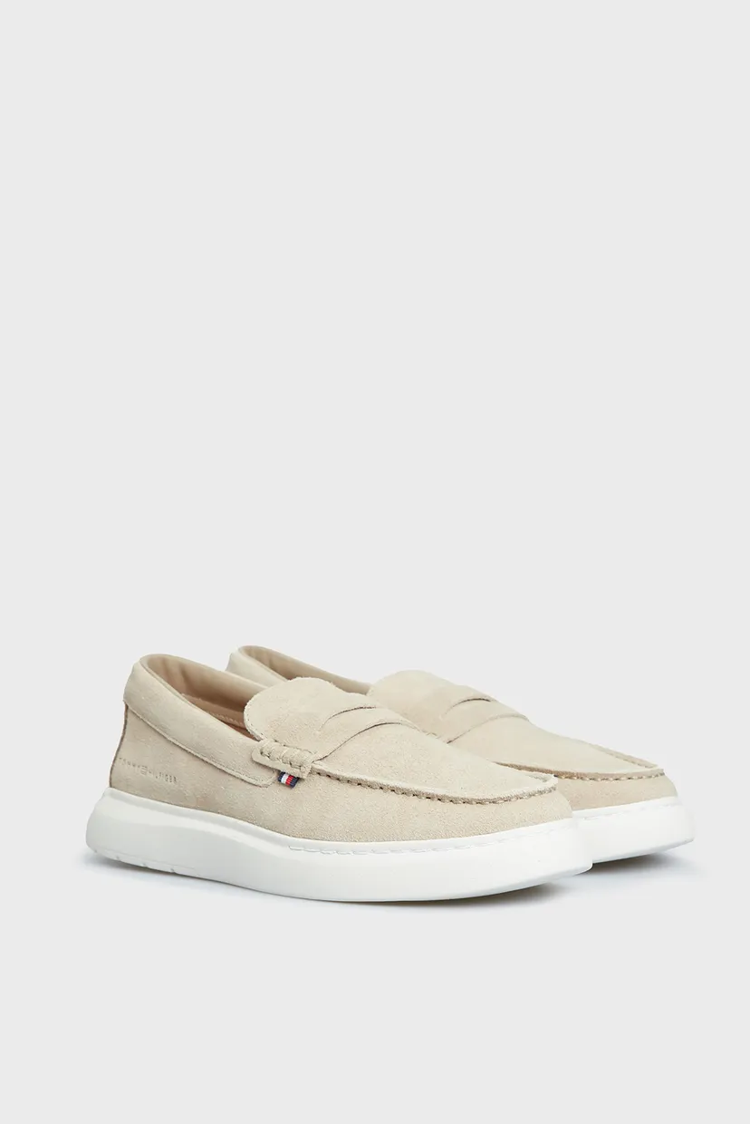Чоловічі бежеві замшеві лофери TOMMY HILFIGER HYBRID LOAFER 3