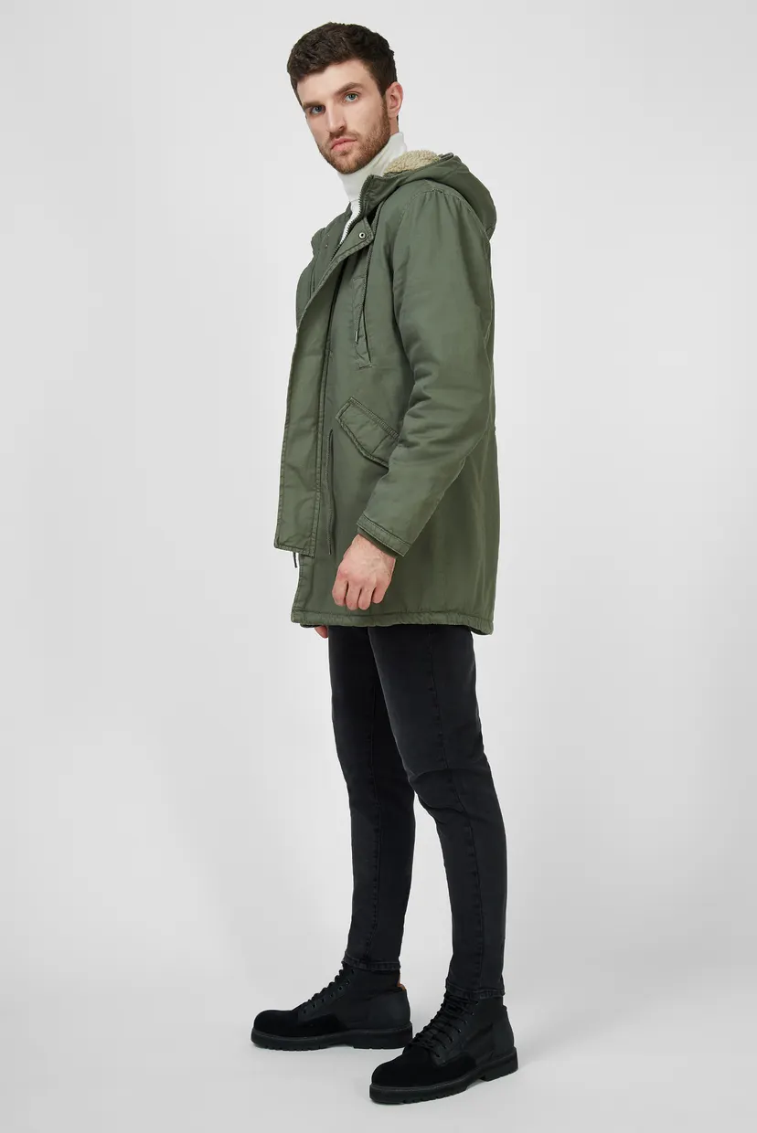 Мужская зеленая парка Terranova 0045835 — MD-Fashion