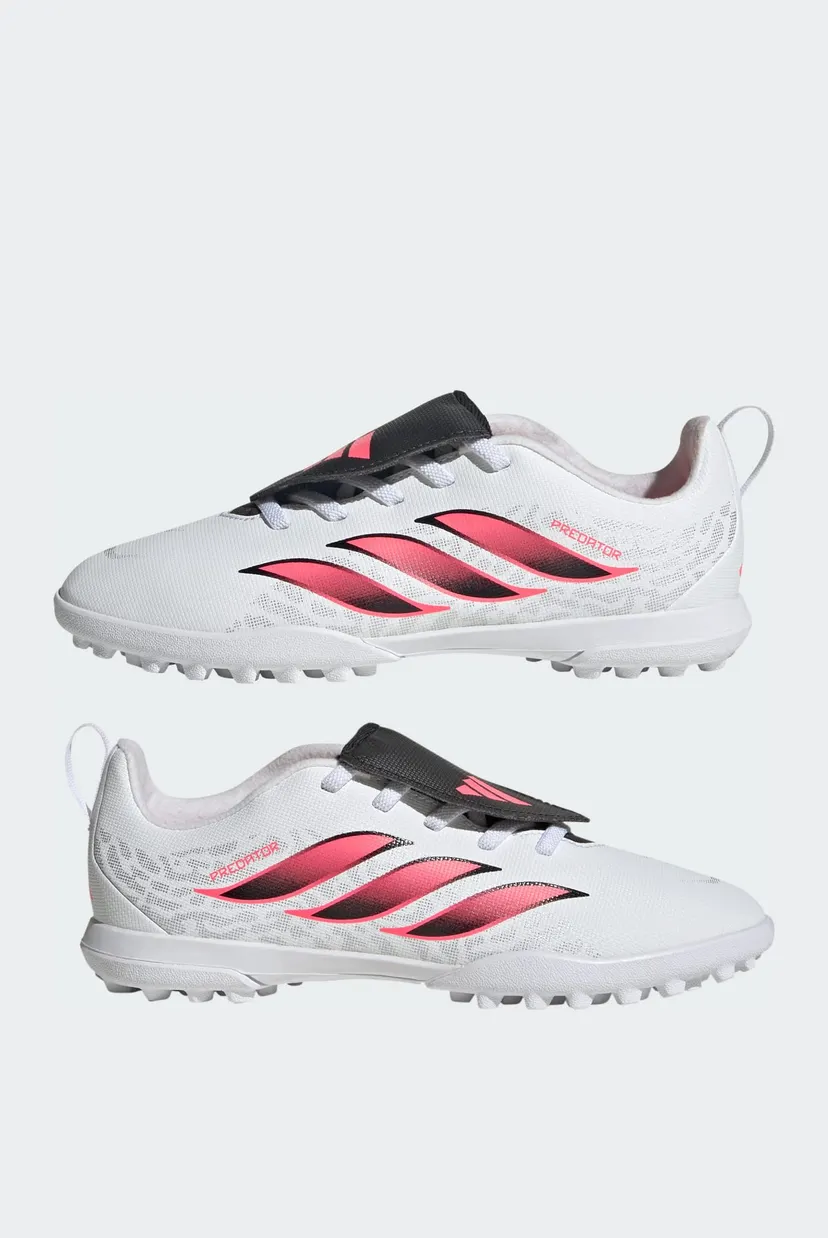 Дитячі білі сороконіжки PREDATOR CLUB Fold-Over Tongue Elastic Laces Turf Football Kids 8