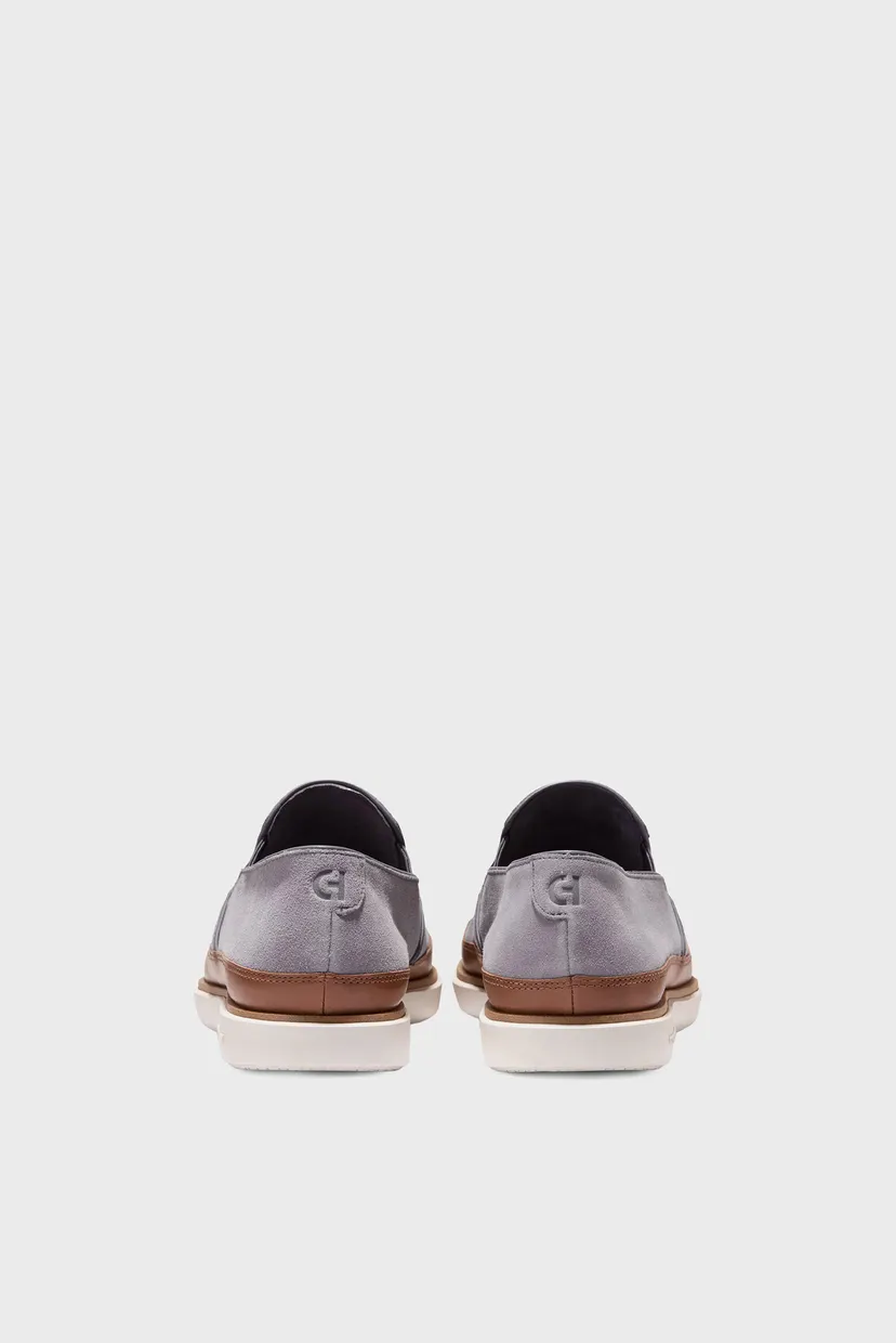 Чоловічі сірі замшеві сліпони GrandPrø Strawpoint Twin Gore Loafer 3