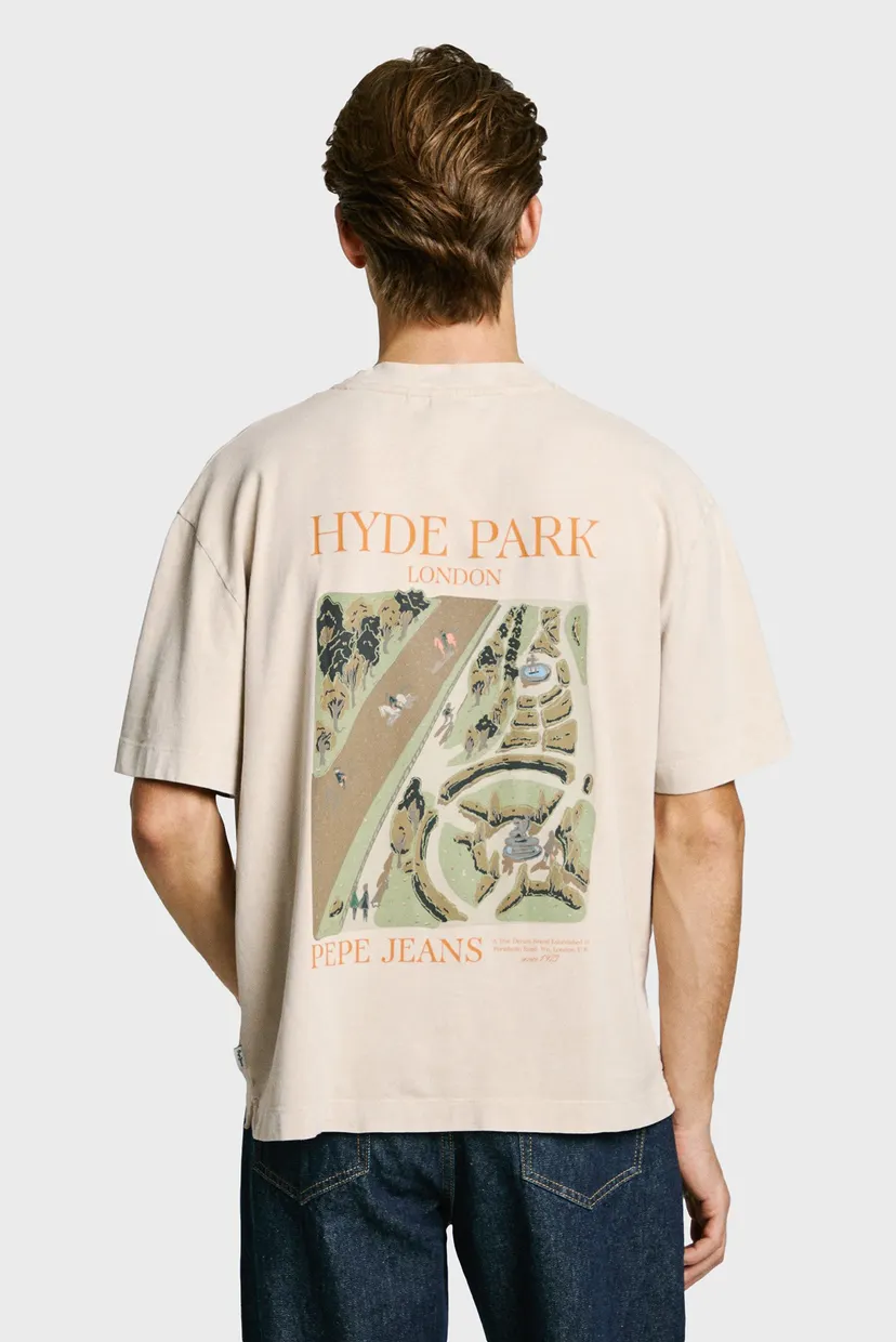 Мужская бежевая футболка DUSTER TEE 3