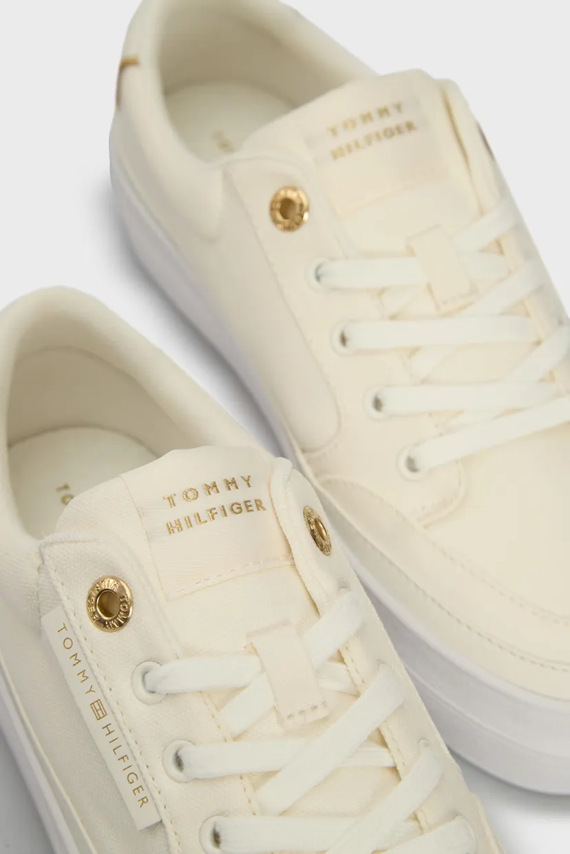 Женские белые сникерсы ESSENTIAL VULC TEXTILE SNEAKER Tommy