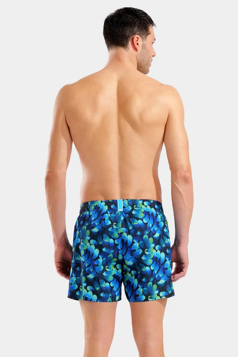 Чоловічі сині плавальні шорти з візерунком WATER PRINTS BEACH SHORT AO 3