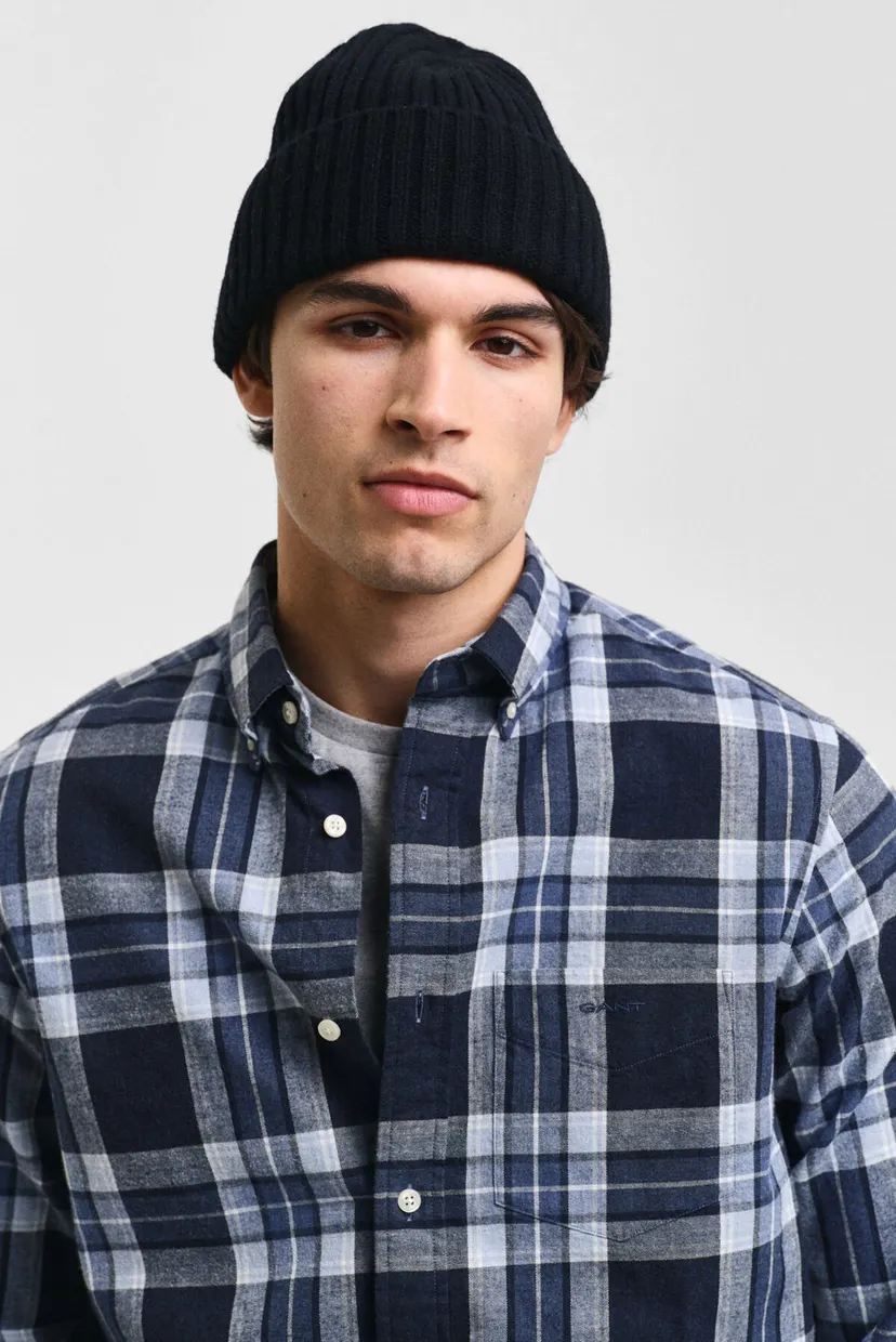 Чоловіча темно-синя картата сорочка REG TARTAN MELANGE CHECK 4